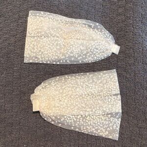 Hand Crafted White bridal dress sleeves